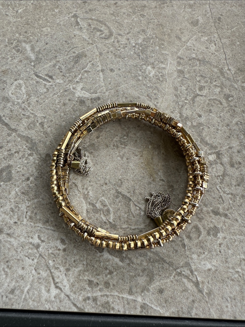 Stella & Dot celine wrap bracelet gold